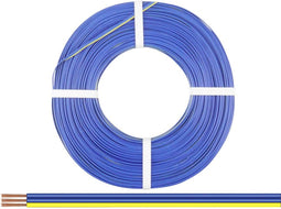 Donau Elektronik 318-223-50 Draad 3 x 0.14 mm² Blauw, Blauw, Geel 50 m