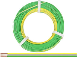 Donau Elektronik 318-354-25 Draad 3 x 0.14 mm² Geel, Wit, Groen 25 m