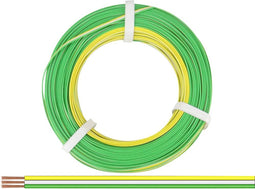 Donau Elektronik 318-354-50 Draad 3 x 0.14 mm² Geel, Wit, Groen 50 m