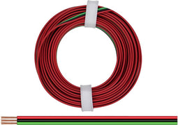 Donau Elektronik 325-014 Draad 3 x 0.25 mm² Rood, Zwart, Groen 5 m