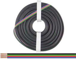 Donau Elektronik 450-010 Draad 4 x 0.50 mm² Zwart, Groen, Rood, Blauw 10 m