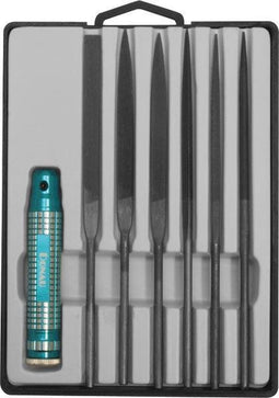 Donau Elektronik M60 Profiline Needle Files Set 7 stuks met metalen houder Lengte 160 mm 1 stuk(s)