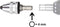 Donau Elektronik MBS01 Snelspanboorhouder met 4mm-zeskantbit 0,3 - 3,2 mm