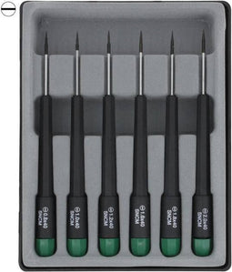 Donau Elektronik Schroevendraaierset Elektronica en fijnmechanica 6-delig Plat