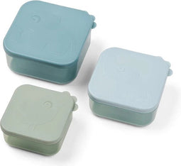 Done by Deer Deer Friends Snackdoosjes set van 3 - Blue