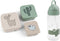 Done by Deer friends SET rietjes beker + 3 Snackdoosjes - Groen - Drinkfles - Snack doos