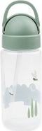 Done by Deer friends SET rietjes beker + 3 Snackdoosjes - Groen - Drinkfles - Snack doos