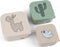 Done by Deer friends SET rietjes beker + 3 Snackdoosjes - Groen - Drinkfles - Snack doos