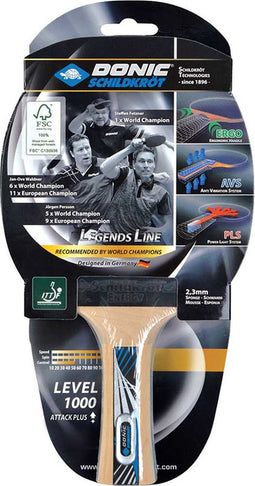 DONIC Legends 1000 Table Tennis Paddle - -.
