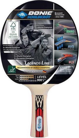 Donic Schildkröt Legends 900 tafeltennistafel Zwart, Rood, Hout