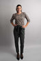 Donkerblauwe broek met stippen