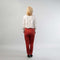 Donkerblauwe broek met stippen