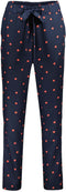 Donkerblauwe broek met stippen