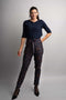 Donkerblauwe broek met stippen