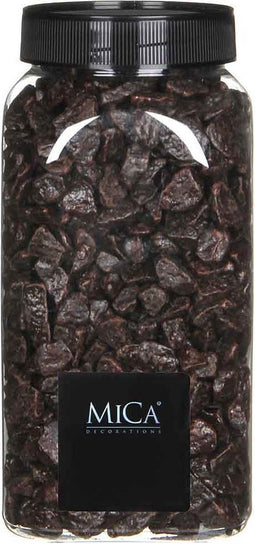 Donkerbruine Decoratie Steentjes 650ml - Mica Decorations