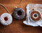Donut glas l9b3.6h9.7 cm bruin a3