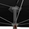 vidaXL - Parasol - half - met - paal - 180x90 - cm - zwart