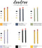 Doodroo Skin voor Apple Pencil (1e/2e gen) met 5 gekleurde doppen - Midnight Blue- Siliconen Beschermfolie met Grip