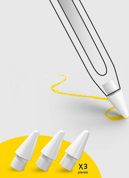 Doodroo Replacement Tips for Apple Pencils - 1st and 2nd Generation, 3 Pieces