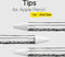 Doodroo Replacement Tips for Apple Pencils - 1st and 2nd Generation, 3 Pieces