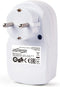 Doorvoerstekker met USB lader - 1 contact + 2 USB-A poorten - 2,1A / wit