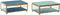 Doos-Juwelenkistje DKD Home Decor 15 x 10 x 6 cm Kristal Turkoois Hemelsblauw Ijzer (2 Stuks)