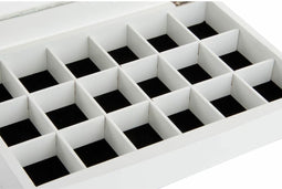 Doos-Juwelenkistje DKD Home Decor Fluweel Romantiek Hout MDF (30 x 20 x 5 cm)