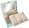 Doos-Juwelenkistje DKD Home Decor Groen PU Hout MDF (17 x 13 x 8,5 cm)