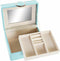 Doos-Juwelenkistje DKD Home Decor Groen PU Hout MDF (23 x 17 x 10 cm)