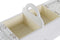 Doos-Juwelenkistje DKD Home Decor Kristal Wit Ivoor Hout MDF 30 x 17 x 24 cm