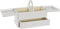 Doos-Juwelenkistje DKD Home Decor Kristal Wit Ivoor Hout MDF 30 x 17 x 24 cm
