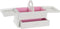 Doos-Juwelenkistje DKD Home Decor Kristal Wit Licht Roze Hout MDF (30 x 17 x 24 cm)