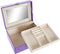 Doos-Juwelenkistje DKD Home Decor Lila PU Hout MDF (17 x 13 x 8,5 cm)
