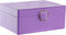 Doos-Juwelenkistje DKD Home Decor Lila PU Hout MDF (17 x 13 x 8,5 cm)