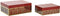 Doos-Juwelenkistje DKD Home Decor Metaal (2 Stuks) (25 x 18 x 10 cm)