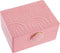 Doos-Juwelenkistje DKD Home Decor Roze PU Hout MDF (23 x 17 x 10 cm)