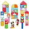 Doos met Bouwblokken Mickey Mouse Hout (40 pcs)