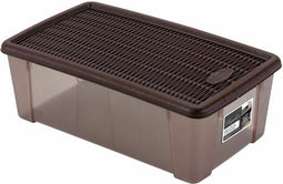 Doos met deksel Plastic Chocolade 5 L (19,5 x 11,5 x 33 cm) (12 Stuks)