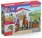 Doos met Hannoveraanse merrie en Australische herder, paardenbeeldje en accessoires, SCHLEICH 72218 Horse Club, 5 jaar