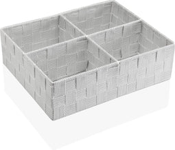 Doos met vakjes Textiel (27 x 10 x 32 cm)