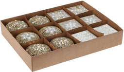 Doosje 7x4cm Goud, Set van 12