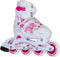Roces Jokey 3.0 - Inline Skates - Verstelbaar 34-37 - Wit Roze