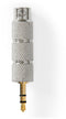 Nedis Stereo Audio Adapter - Verloop 3.5mm naar 6.35mm - Aluminium Goud