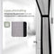 O'DADDY® Deurgordijn Deluxe FIBER - Magnetisch Vliegengordijn - Zelfsluitend - Zwart - 150x260 cm