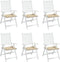 vidaXL - Tuinstoelkussens - 6 - st - 40x40x3 - cm - oxford - stof - beige