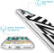 iMoshion Hoesje Geschikt voor iPhone 7 / 8 / SE (2020) / SE (2022) Hoesje Siliconen - iMoshion Design hoesje - Transparant / Graphic Stripes