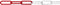 dörner + helmer 138103 Afzetketting Rood, Wit 25 m