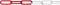 dörner + helmer 138103 Afzetketting Rood, Wit 25 m