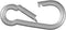 dörner + helmer 4815034 Karabijnhaak Ø 4 mm, verzinkt 40 mm 20 stuk(s)