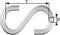dörner + helmer 4910074 S-haak Ø 4 mm 32 mm RVS A2 20 stuk(s)